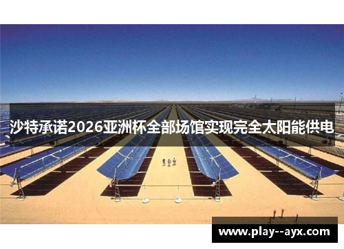 沙特承诺2026亚洲杯全部场馆实现完全太阳能供电